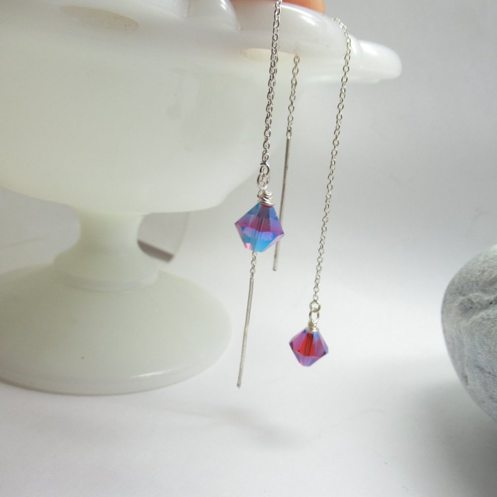 Swarovski Crystal threader earrings